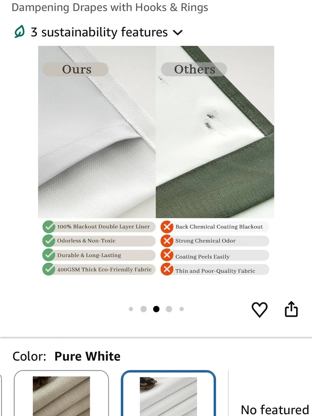 NEW Blackout Pinch Pleated Curtains in White - 92”L x 40”W